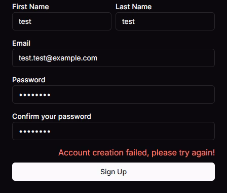 Screenshot of form UI