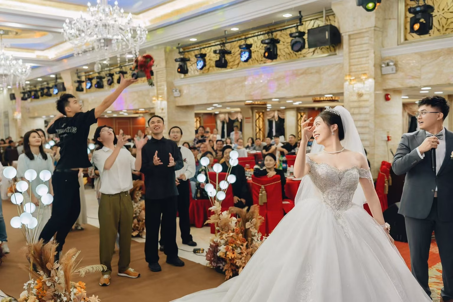 Leaping for the Bouquet