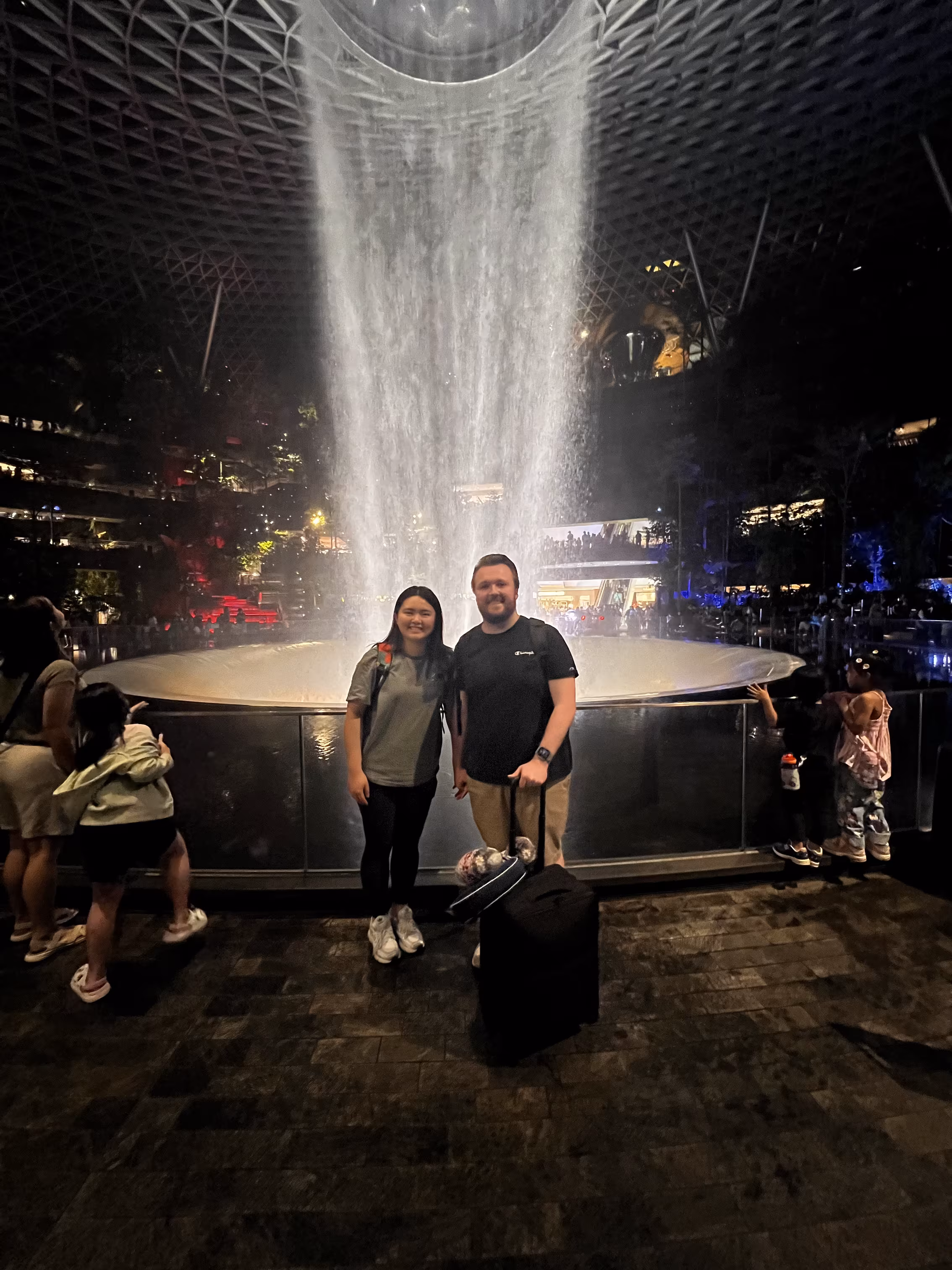 Us in front of the Rain Vortex